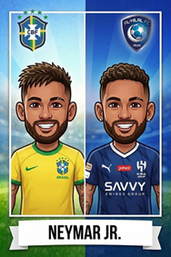 Figurinha Neymar Jr.
