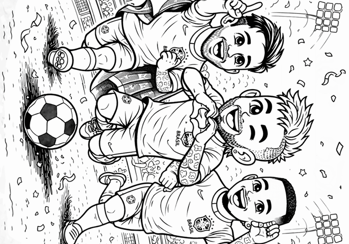 PΓ‘gina para colorir β jogadores